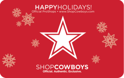 dallas cowboys gift card