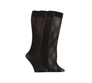Textured Womens Trouser Socks - 3 Pack