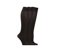 Texture Womens Knee Socks - 3 Pack