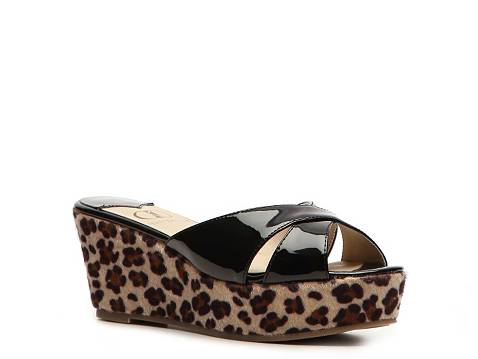 Kelsi Dagger Bianca Leopard Wedge Sandal | DSW