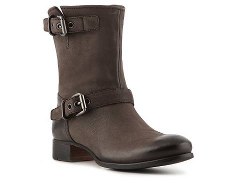Prada Distressed Leather Buckle Boot | DSW