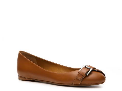 Ralph Lauren Collection Tiana Leather Buckle Flat | DSW
