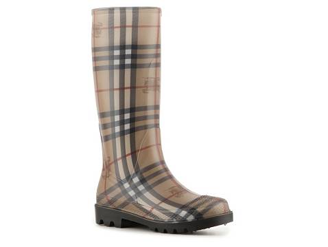 Burberry Haymarket Check Rubber Rain Boot | DSW