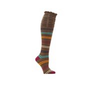 Multistripe Womens Boot Knee Socks