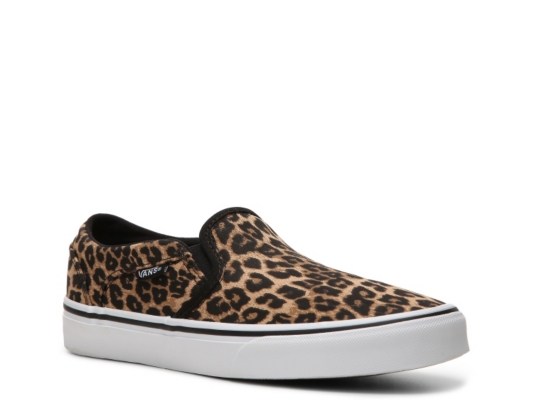 Asher Leopard Slip-On Sneaker - Womens