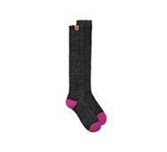 Knit Color Block Womens Knee Socks