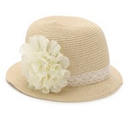 Lace Flower Cloche Hat