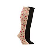 Floral Womens Knee Socks - 2 Pack