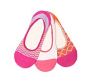 Zig Zag Womens No Show Liners - 3 Pack