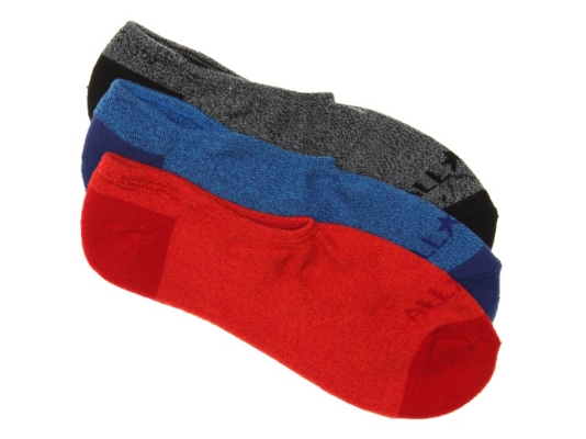 Cushion Marled Mens No Show Socks - 3 Pack