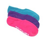 All Star Neon Solid Womens No Show Socks - 3 Pack