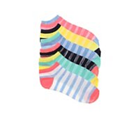 Stripe Women's No Show Socks - 6 Pack
