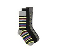Multi Stripe Mens Dress Socks - 3 Pack