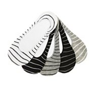 Stripe Womens No Show Liners - 5 Pack