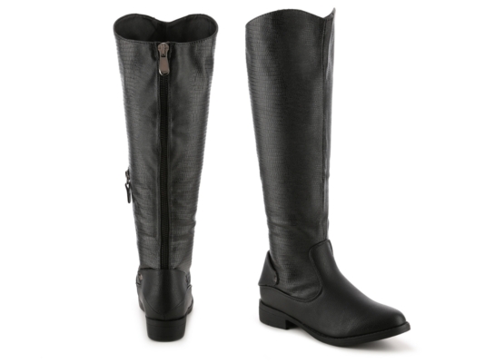 Sleek Wide Calf Riding Boot