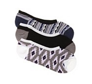 Aztec Dots Womens No Show Liners - 3 Pack