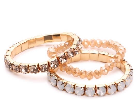 Jeweled Stretch Bracelet Set