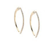 Front and Back Open Hoop Earrings