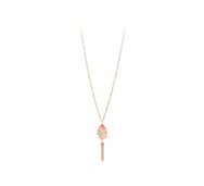 Coral Starfish Long Pendant Necklace
