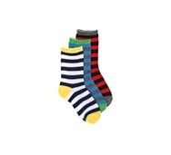 Bold Stripe Boys Crew Socks - 3 Pack
