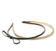 Braid & Bow Headband Set - 2 Pack