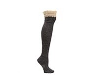 Marled Crochet Cuff Over The Knee Socks