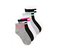 Varsity Stripe Womens Ankle Socks - 6 Pack