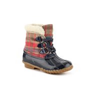 Plaid Youth Duck Boot