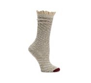 Crochet Stripe Womens Midcalf Sock