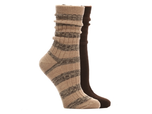 Stripe Womens Boot Socks - 2 Pack