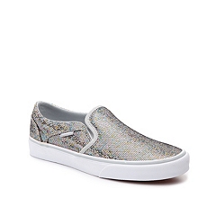 Vans Asher Sequin Slip-On Sneaker - Womens | DSW