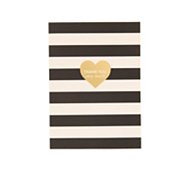 Stripe Heart Thank You Cards