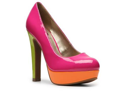 G by GUESS Verna Neon Color Block Pump | DSW