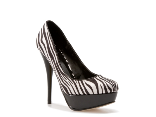 DSW   Miss Me Vex Zebra Pump    read 