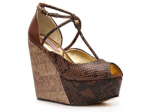 Ted Baker Leuzea Reptile Leather Wedge Sandal | DSW