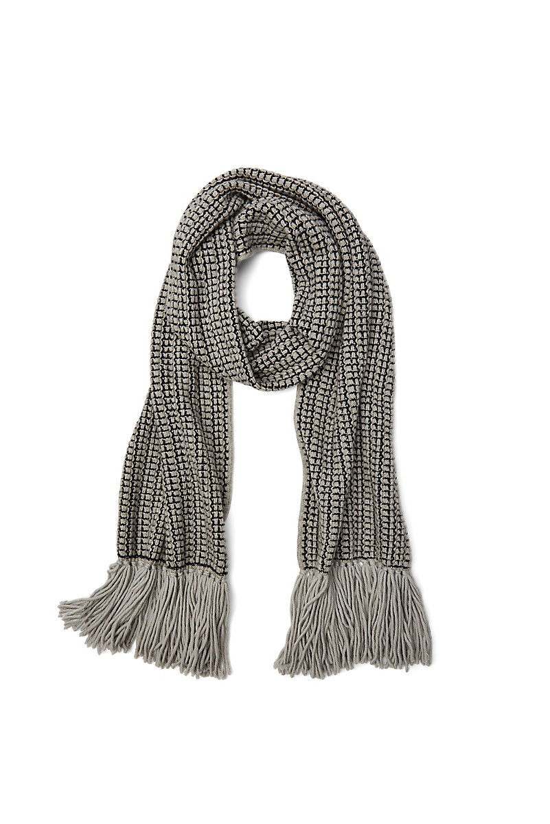 Lola Contrast Knit Wool Scarf | Landing Pages by DVF