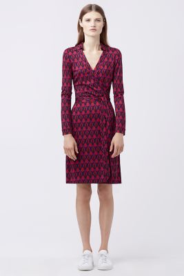 NEW JEANNE TWO SILK JERSEY WRAP DRESS | Landing Pages by DVF