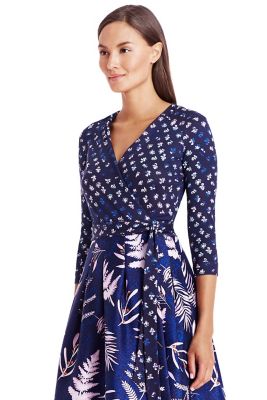 DVF Jewel Silk Combo Wrap Dress | Landing Pages by DVF