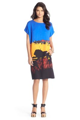 Harriet Landscape Tunic Dress | by DVF