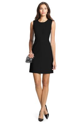 DVF Carrie Ceramic Shift Dress In Black