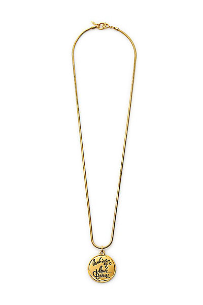 Compass Heart Large Round Pendant Necklace | Sale by DVF