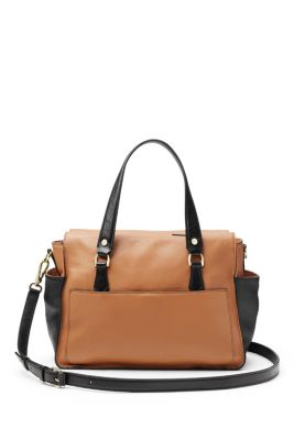 Voyage Colorblock Leather Satchel Bag | by DVF