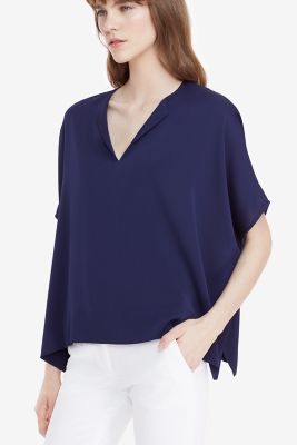 DVF Kora Silk Tunic Top | Landing Pages by DVF