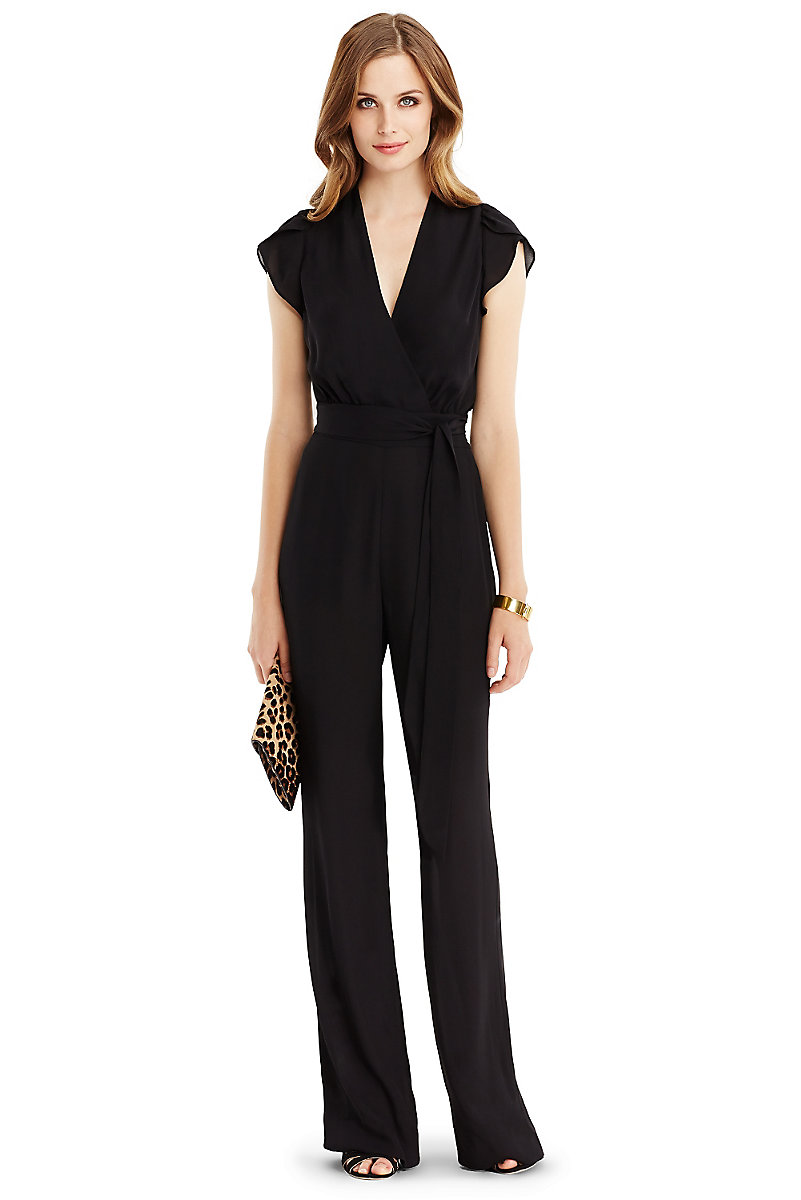 DVF Kacey Silk Jumpsuit | Landing Pages by DVF
