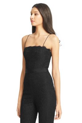 DVF Camra Strapless Lace Jumpsuit | by DVF