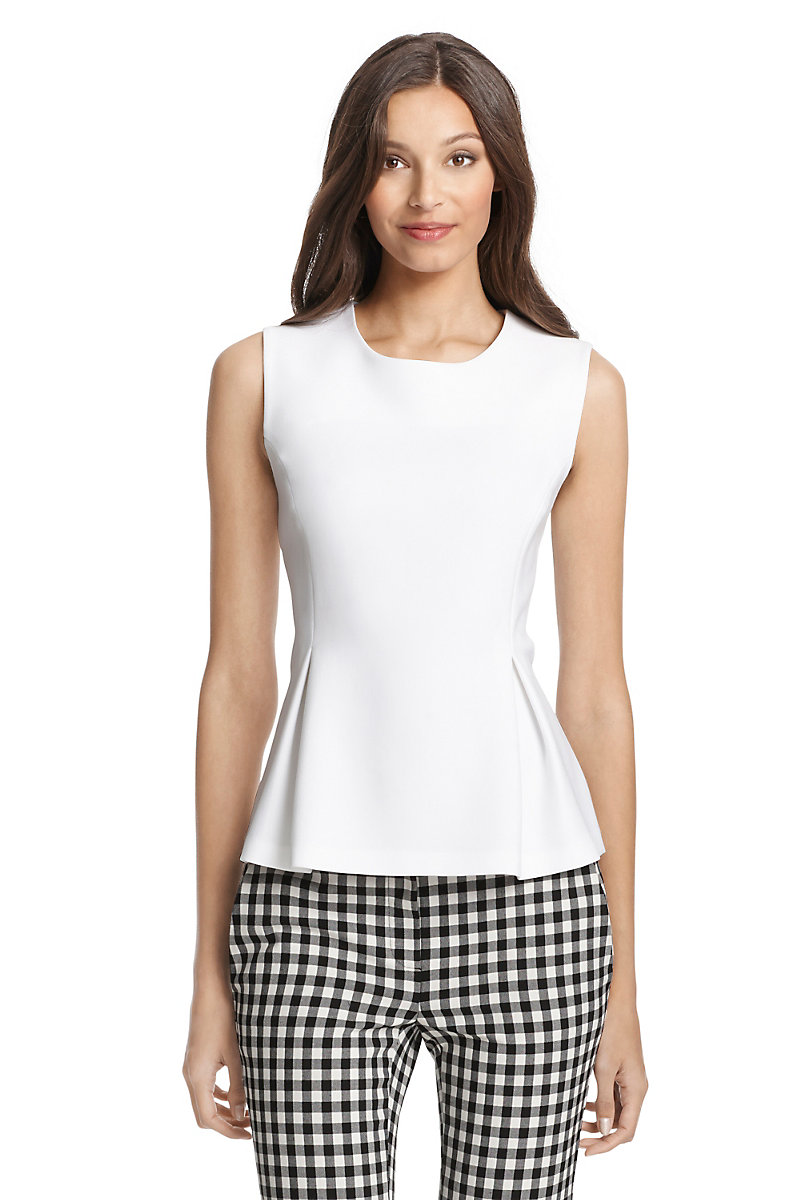 DVF Mallorie Ceramic Pleated Top | by DVF