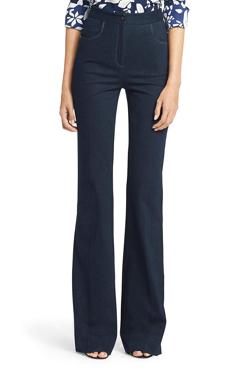 DVF Debbie High Waisted Denim Pant | Landing Pages by DVF