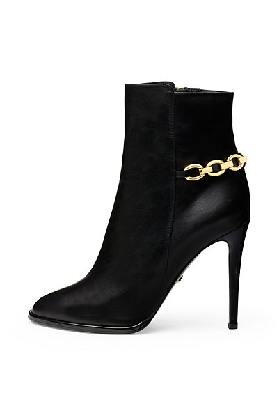 Beckett Chain Detail Leather Bootie | by DVF