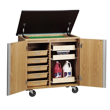 Mobile Lab Storage Cabinet With Dry Erase Top L70086 And More