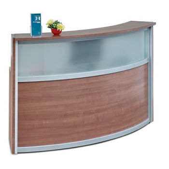 Compass Laminate And Glass Reception Desk 72w X 30d D30291 And